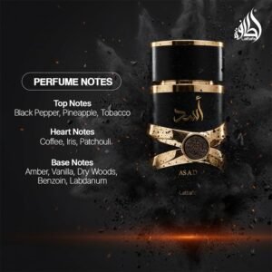 Lattafa Asad Perfume For Men - Notes