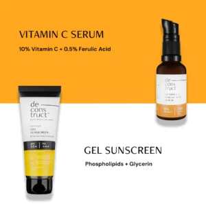 Deconstruct Gel Sunscreen + Vitamin C Serum | Best Seller Combo