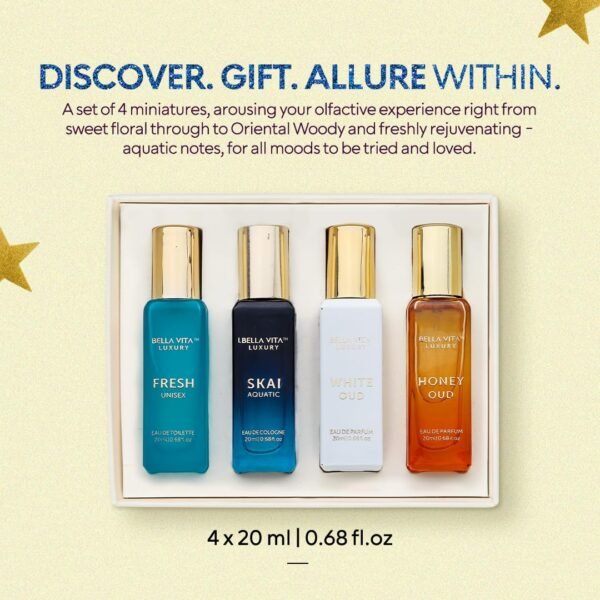 BellaVita Luxury Unisex Cologne Gift Set - Image 2
