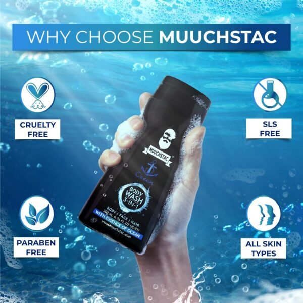 Muuchstac Ocean 3-in-1 Body Wash For Men - 118ml
