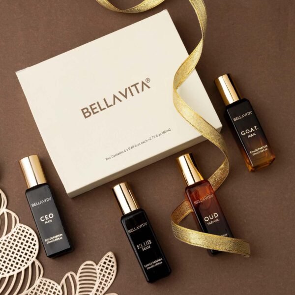 BellaVita Luxury Perfume Gift Set (4 x 20ml) | KLUB, OUD, CEO & GOAT