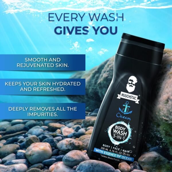 Muuchstac Ocean 3-in-1 Body Wash For Men - 118ml