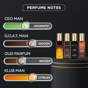 BellaVita Luxury Perfume Gift Set (4 x 20ml) | KLUB, OUD, CEO & GOAT