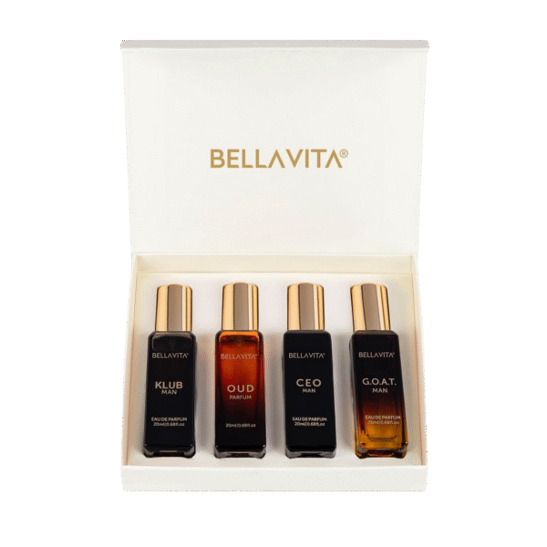 BellaVita Luxury Perfume Gift Set (4 x 20ml) | KLUB, OUD, CEO & GOAT