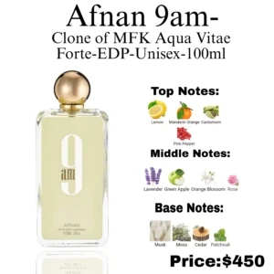 Afnan 9 AM Perfume Notes