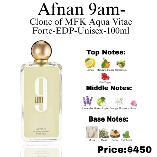 Afnan 9 AM Perfume Notes