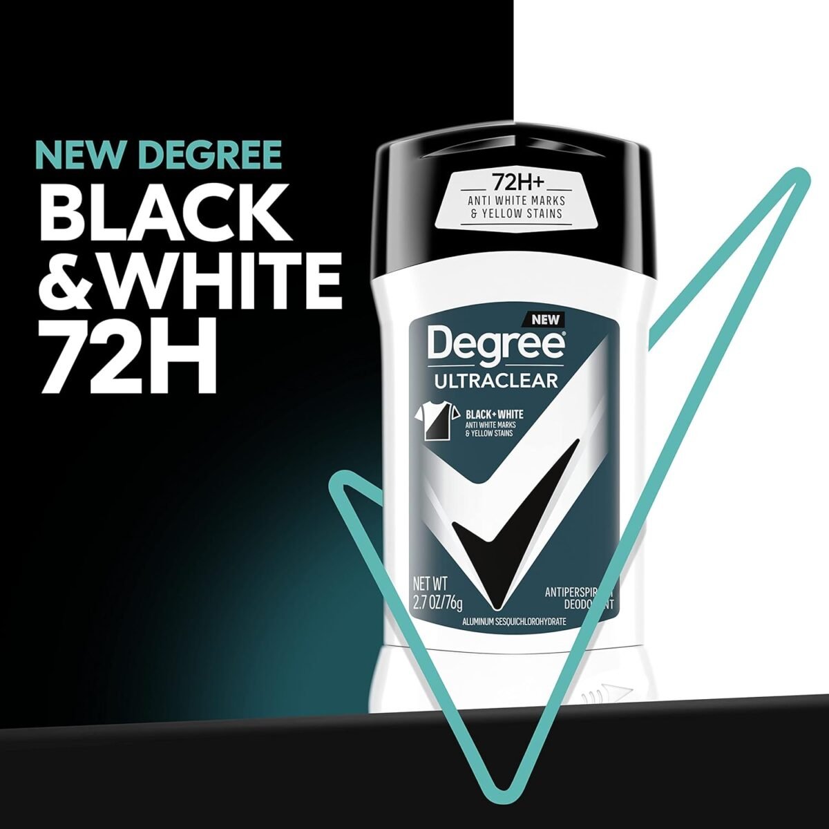 Degree Men UltraClear Antiperspirant Deodorant - 76gm | Black + White
