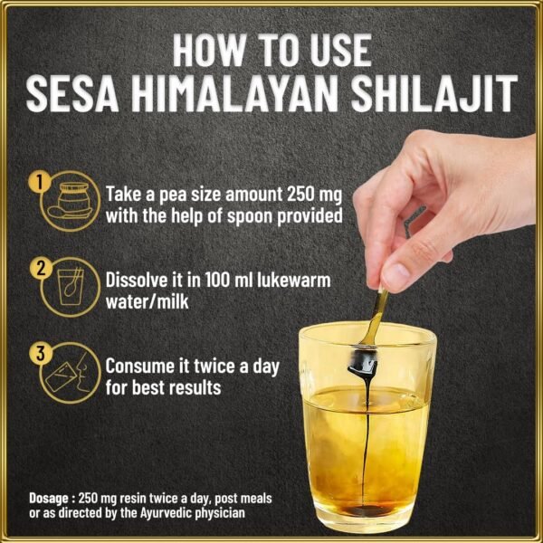 SESA Pure Himalayan Shilajit Resin - 20gm | 100% Ayurvedic