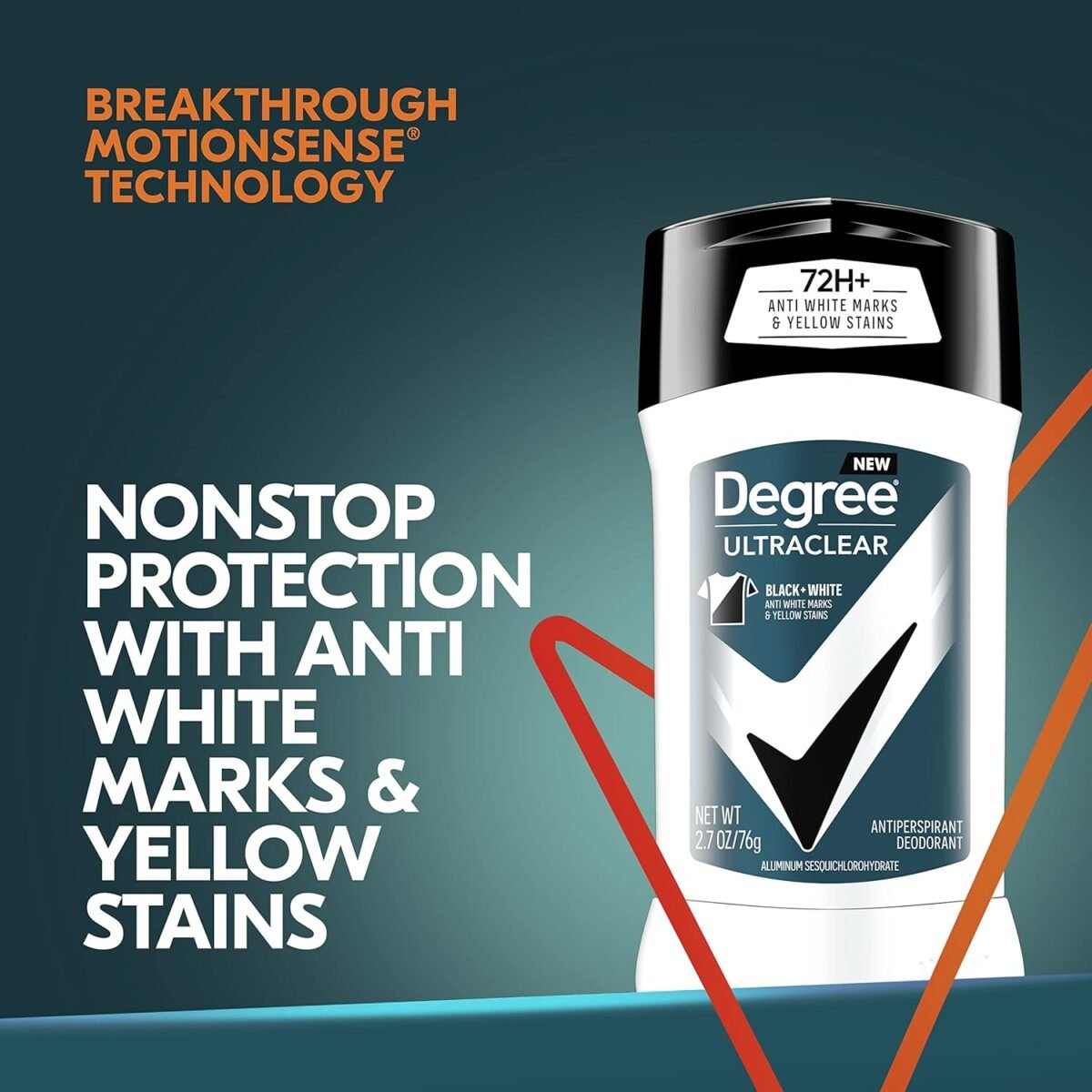Degree Men UltraClear Antiperspirant Deodorant - 76gm | Black + White