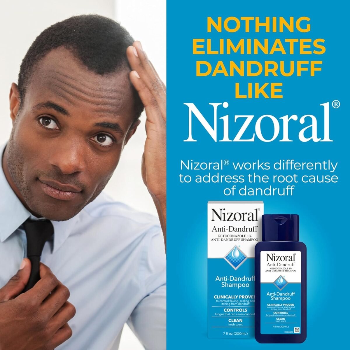 Nizoral Anti-Dandruff Shampoo with 1% Ketoconazole - 200ml