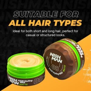 Nishman Hair Styling Matte Hair Wax - 100gm