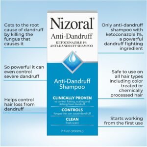 Nizoral Anti-Dandruff Shampoo with 1% Ketoconazole - 200ml Bangladesh