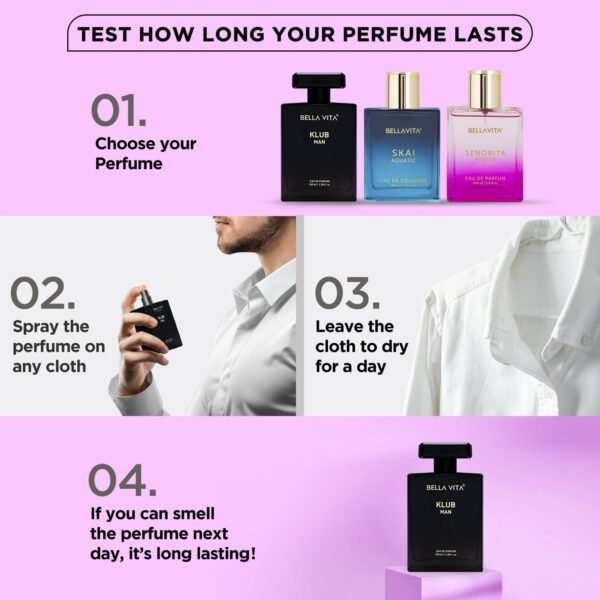 BellaVita Luxury KLUB Man Perfume How to use