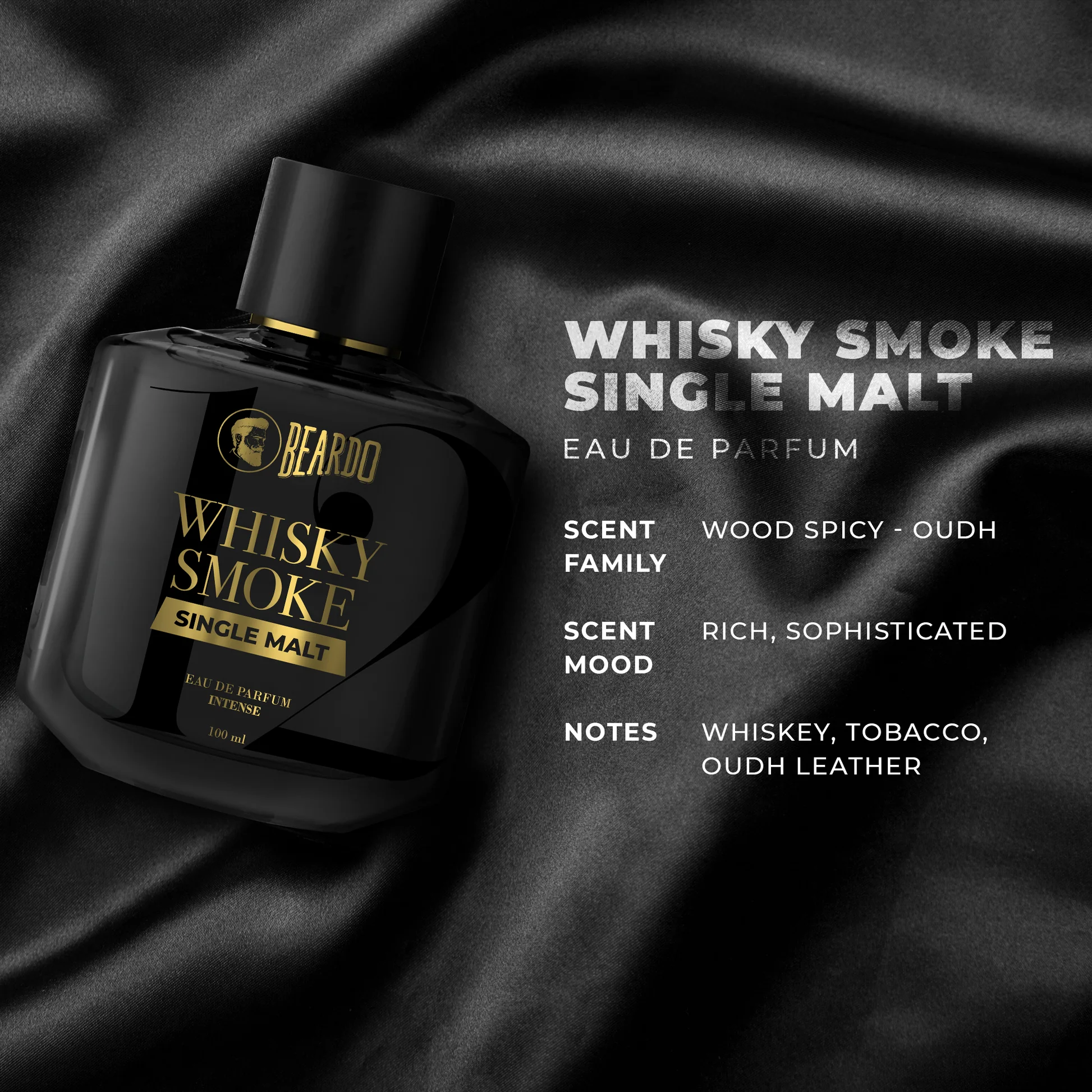 Beardo Whisky Smoke Single Malt Perfume – 100ml | EDP