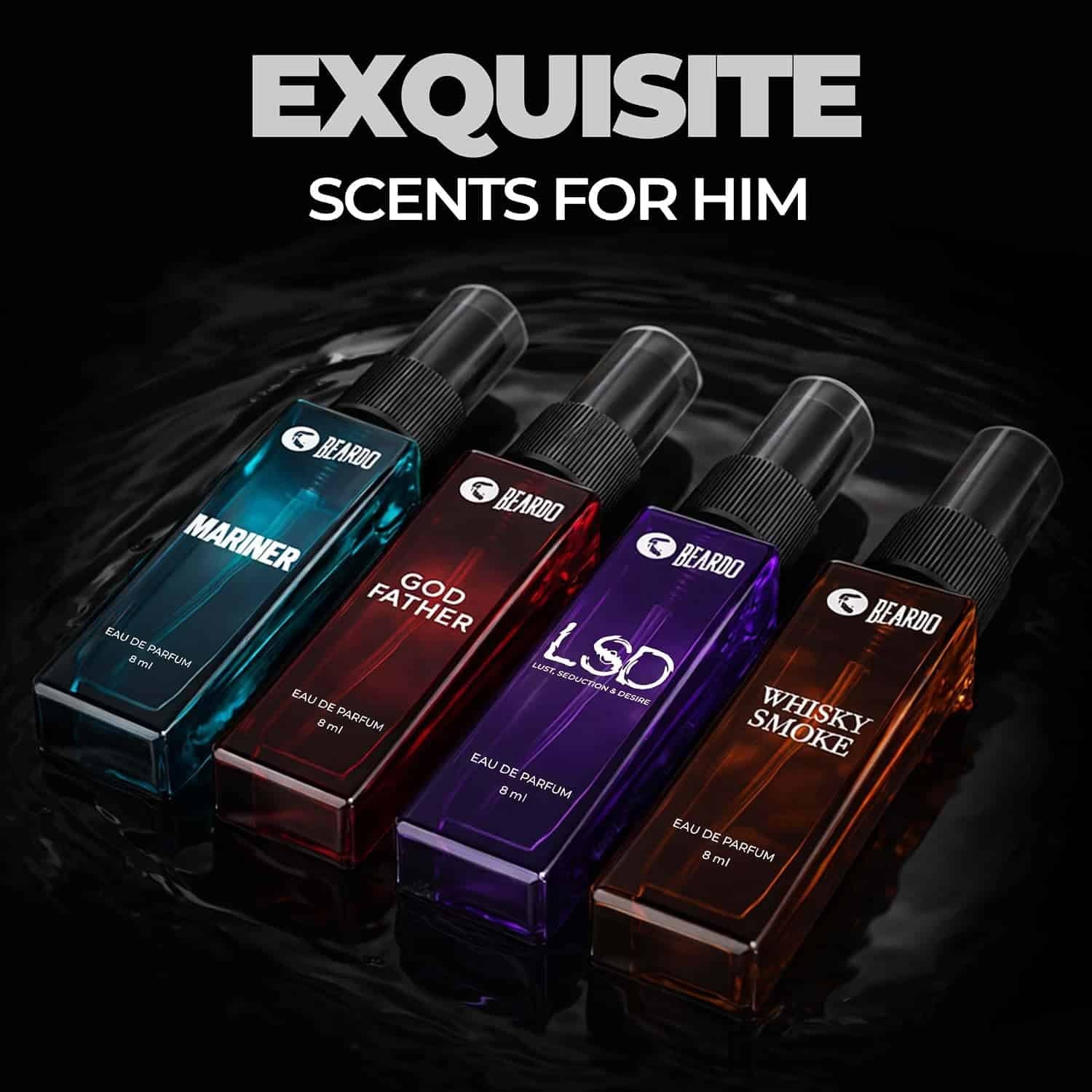 Beardo Assorted Premium Gift Set – 4 x 8ml | EDP