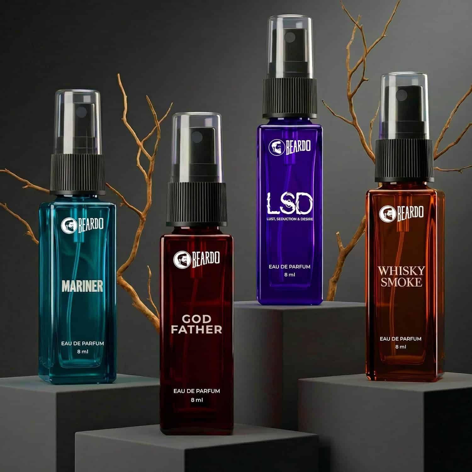Beardo Assorted Premium Gift Set - 4 x 8ml | EDP - Image 5