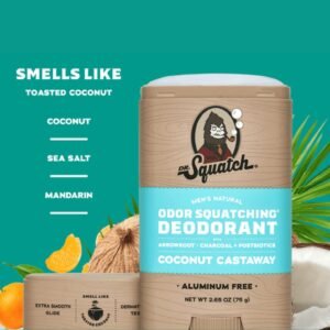 Dr. Squatch Natural Deodorant – 75gm | Coconut Castaway