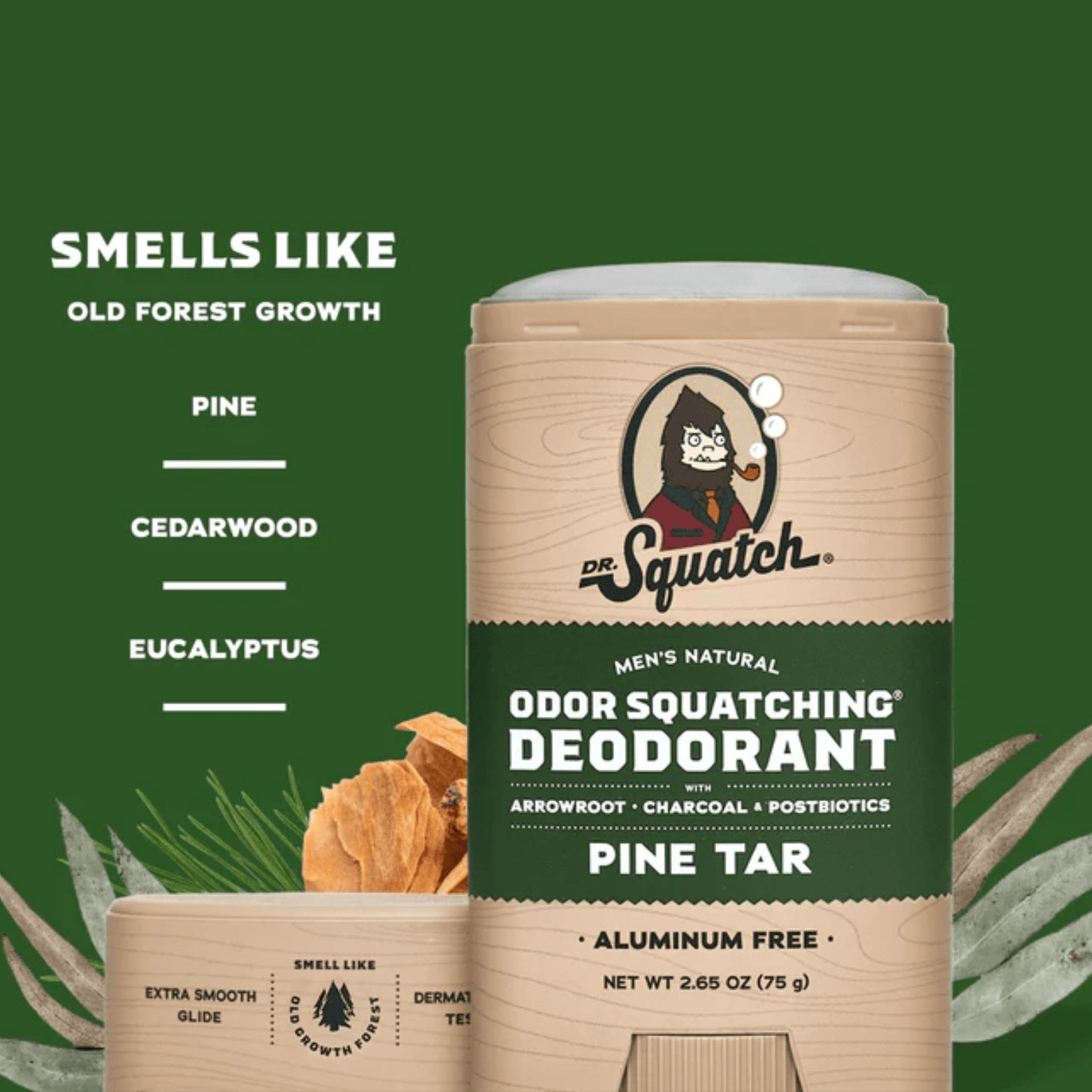 Dr. Squatch Natural Deodorant – 75gm | Pine Tar
