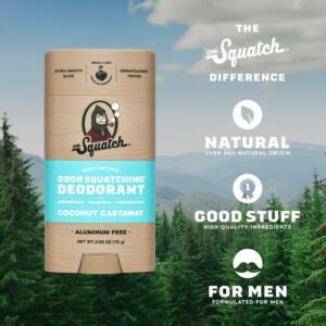 Dr. Squatch Natural Deodorant – 75gm | Coconut Castaway
