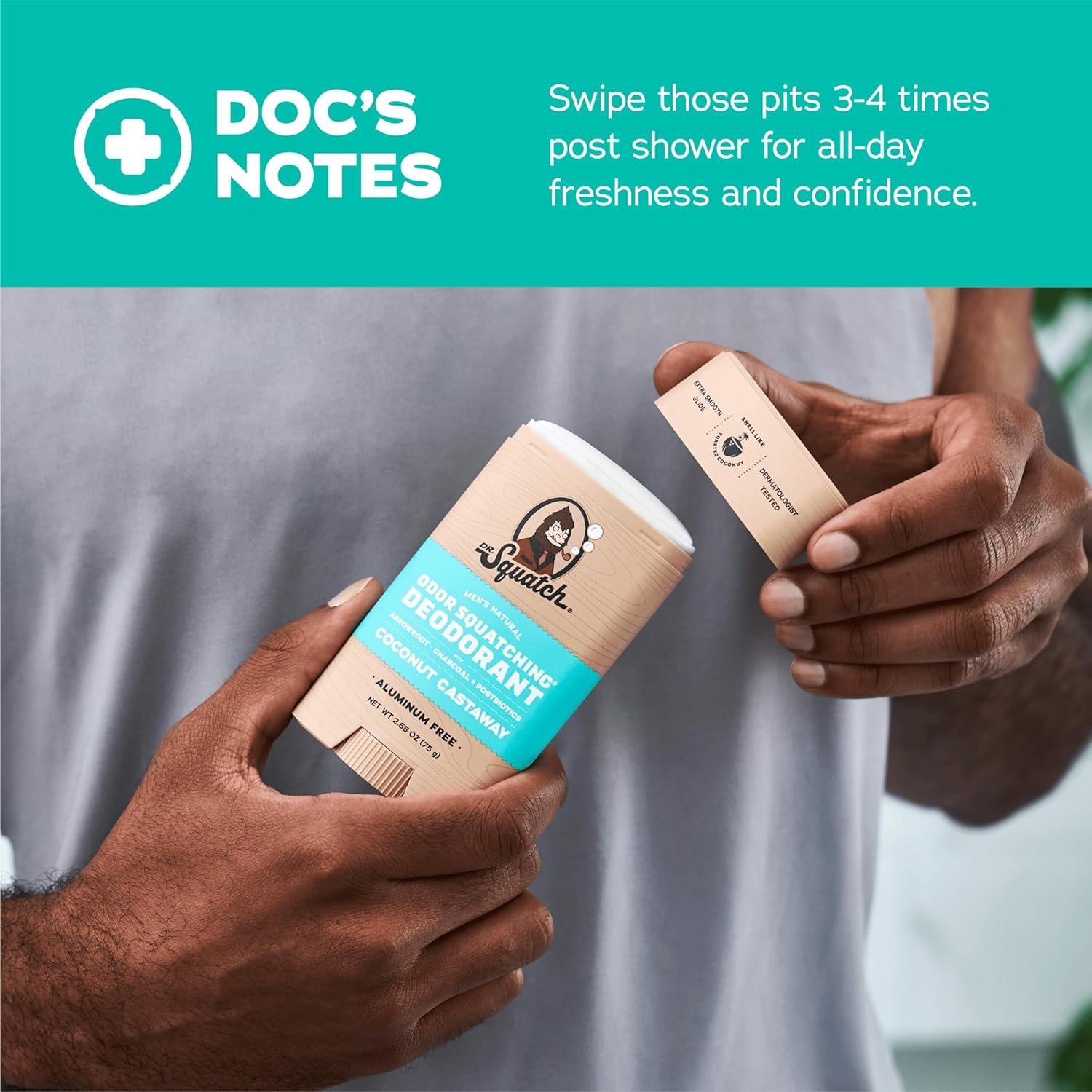 Dr. Squatch Natural Deodorant – 75gm | Coconut Castaway - Image 6