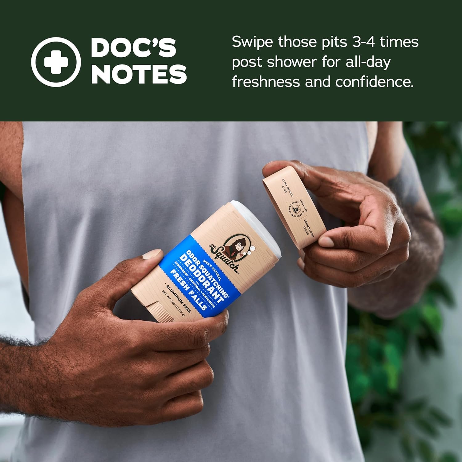 Dr. Squatch Natural Deodorant - 75gm | Fresh Falls