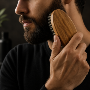 Beard Brush & Wood Comb Gift Box