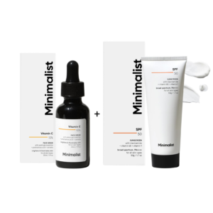 Minimalist Vitamin C Serum + Sunscreen SPF 50