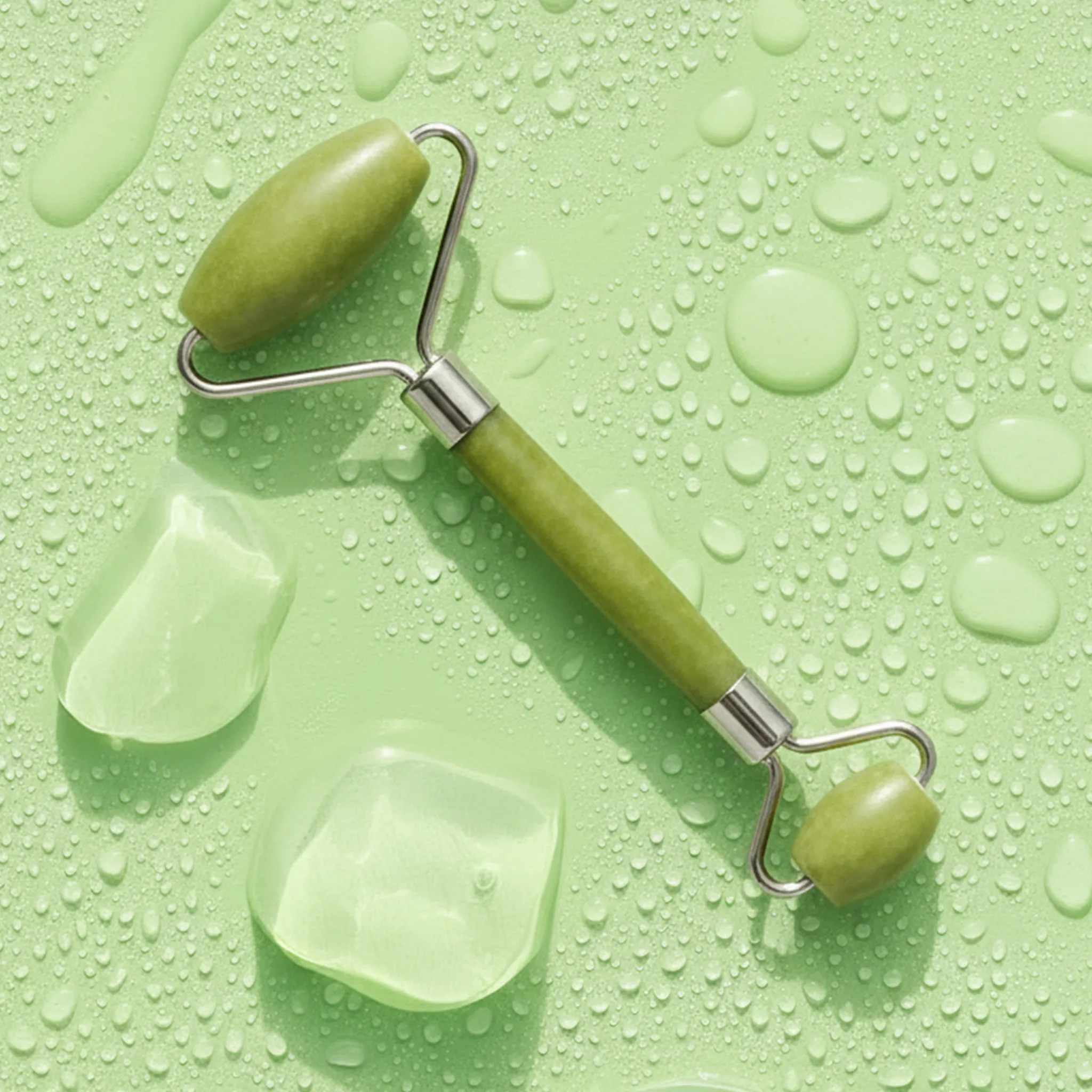 Green Jade Roller Massager For Face