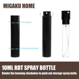 Rotating Aluminium Refillable Perfume Atomizer 10ml