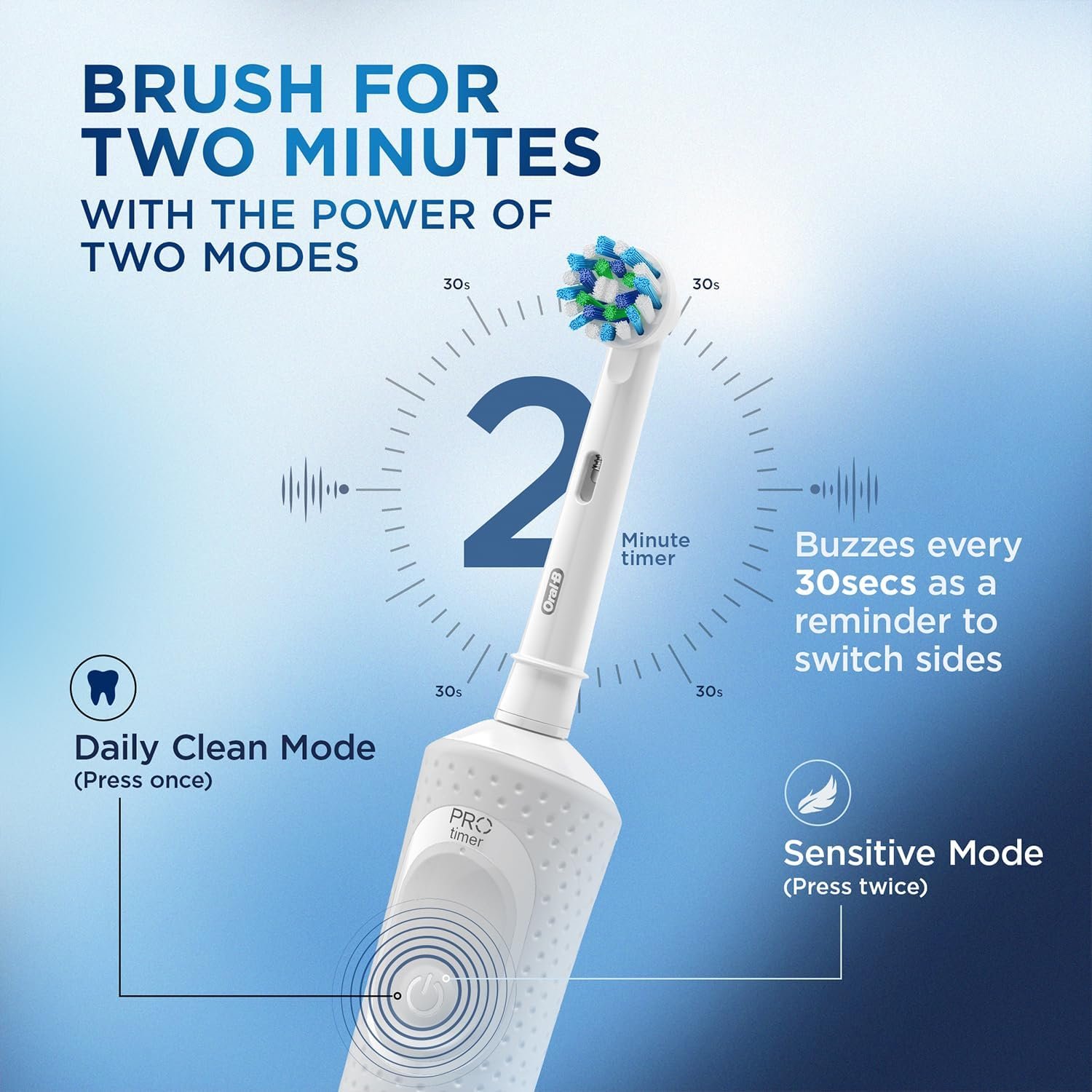 Oral-B Vitality 100 Cross Action Electric Rechargeable Toothbrush - Image 6