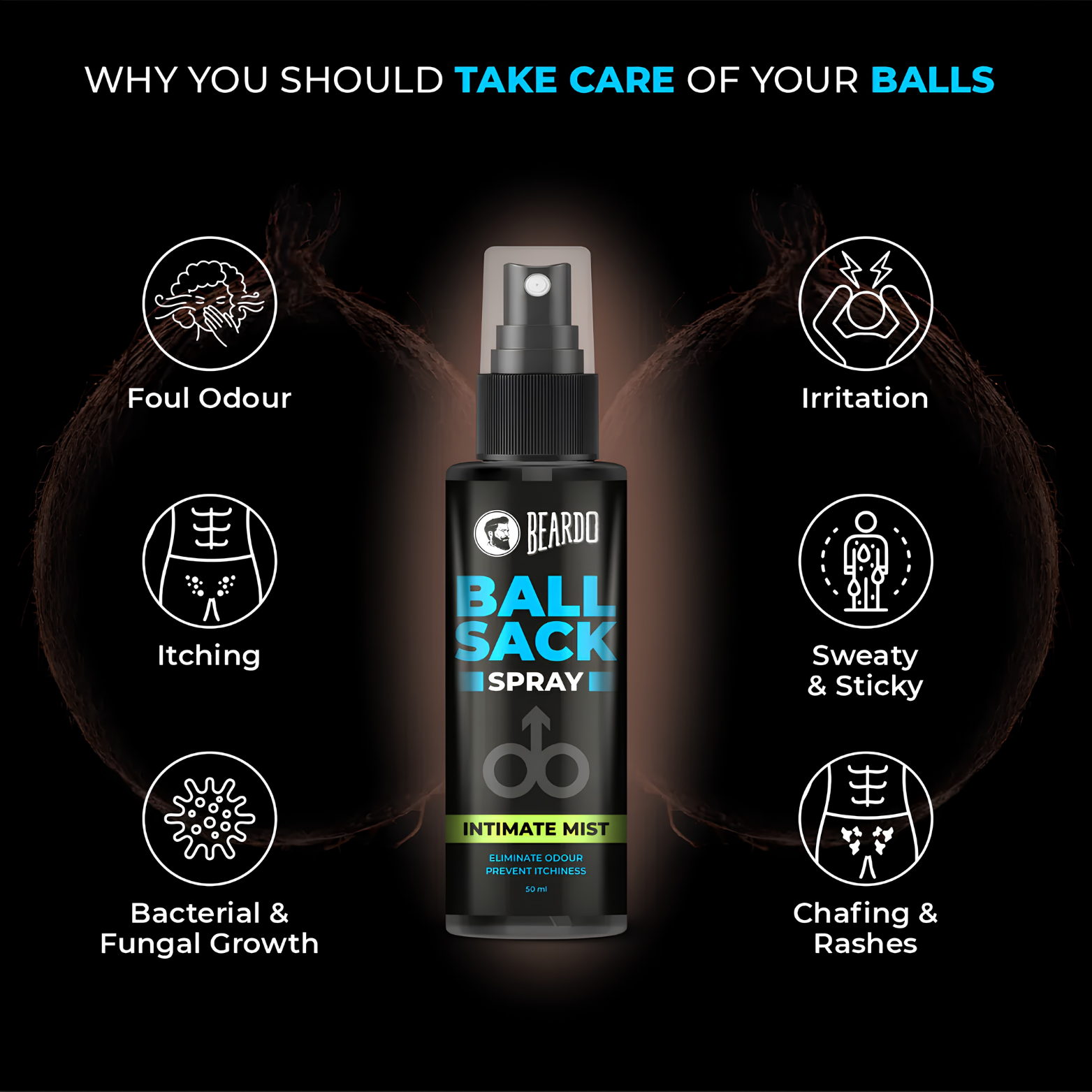 Beardo Ball Sack Intimate Mist Spray – 50ml