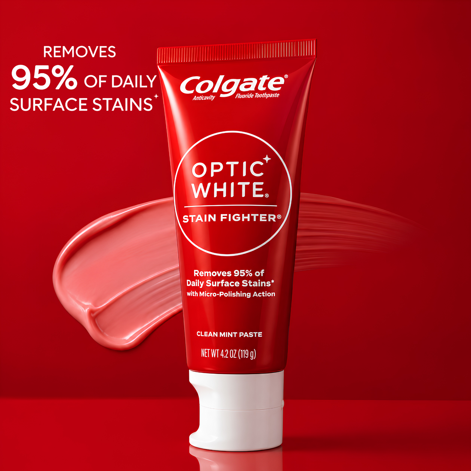 Colgate Optic White Stain Fighter Toothpaste (USA) – 119g