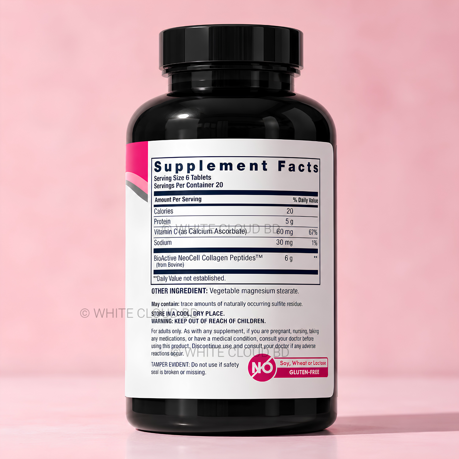 NeoCell Grassfed Collagen Peptides Pills with Vitamin C – 360 Caplets