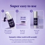 Perfora Purple Teeth Whitening Toothpaste Serum 30ml bottle displaying color corrector purple toothpaste packaging