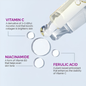 The Derma Co 10% Vitamin C Face Serum 30ml bottle with dropper