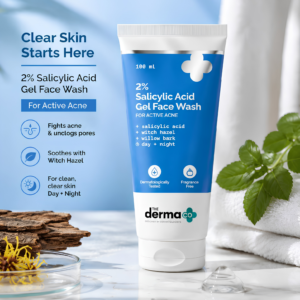 The Derma Co 2% Sali-Cinamide Anti-Acne Face Wash 80ml tube