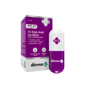 The Derma Co Kojic Acid Lip Balm SPF30 PA++ Brightening Lip Care 4.5g tube