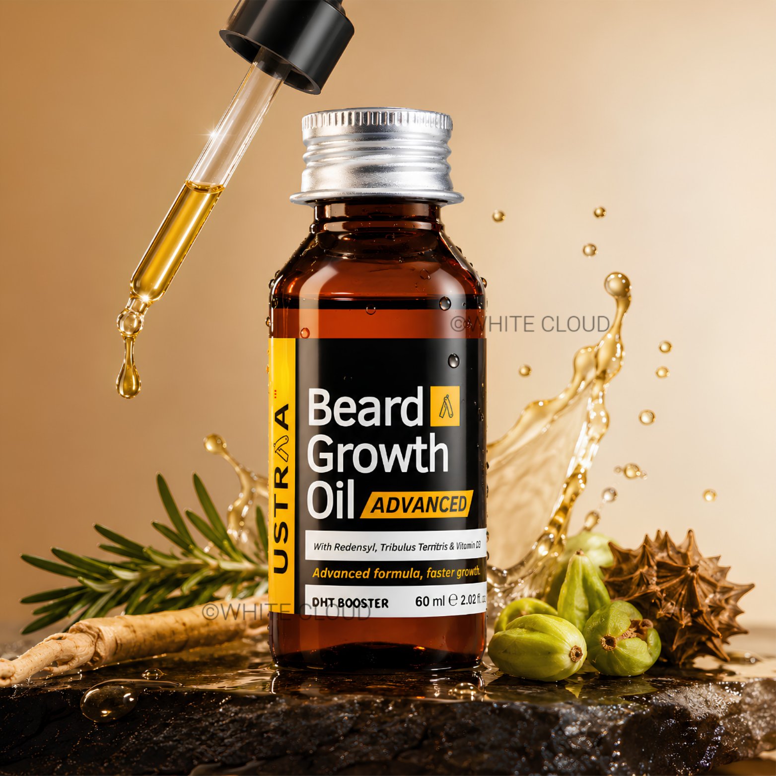 Ustraa Advanced Beard Growth Oil – 60ml