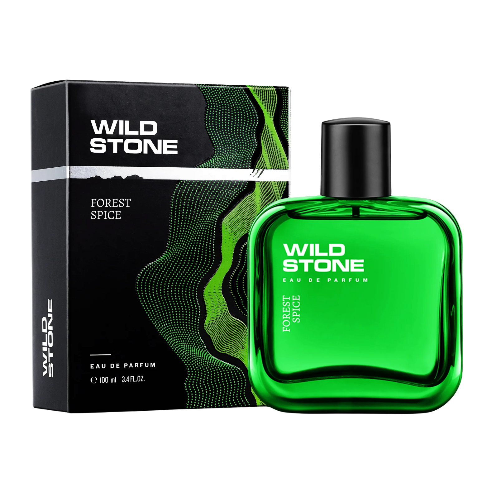 Wild Stone Forest Spice Perfume - 100ml glass bottle options showcasing premium woody and spicy men's fragrance packaging