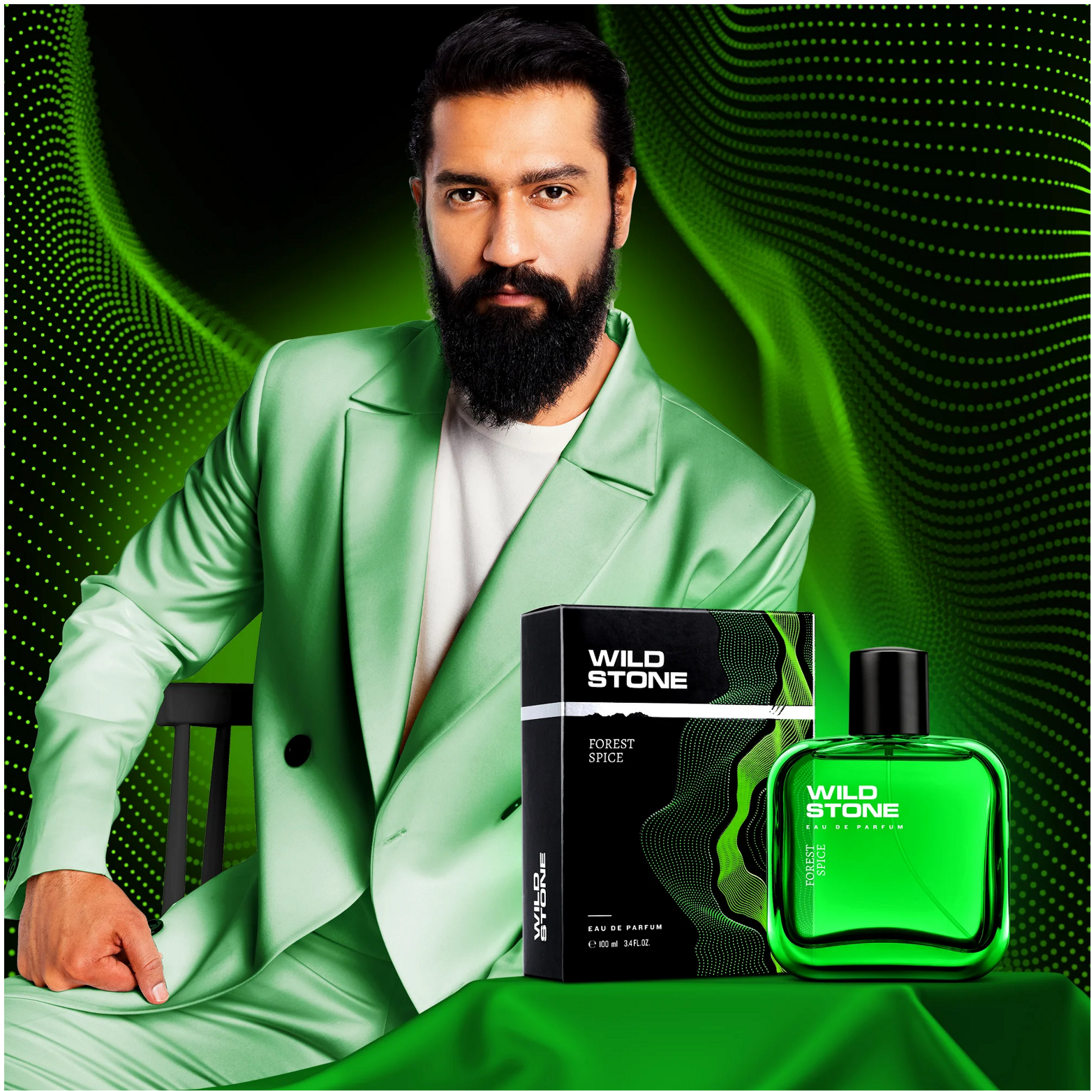 Wild Stone Forest Spice Perfume glass bottle options showcasing premium woody and spicy men's fragrance packaging