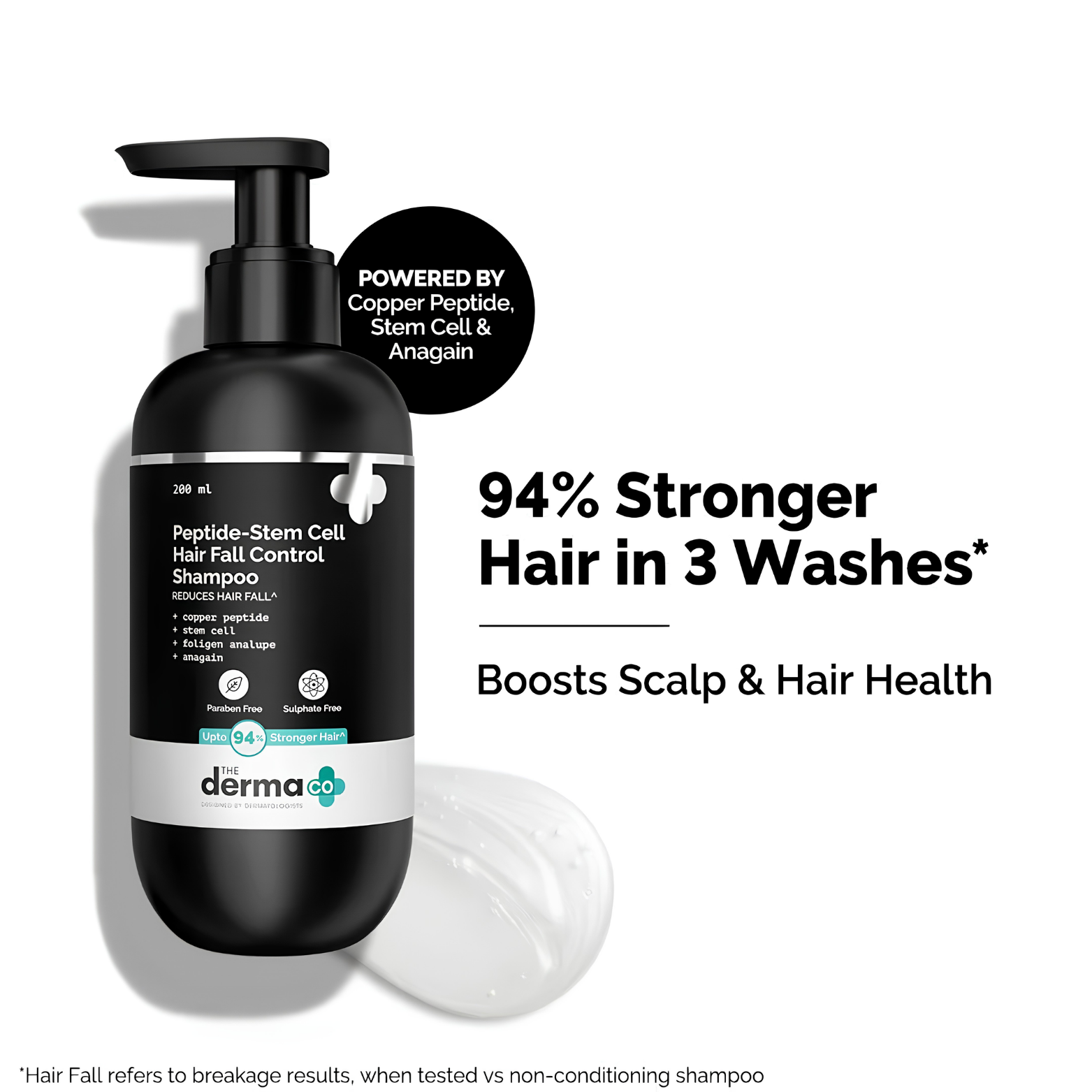 The Derma Co Peptide-Stem Hair Fall Control Shampoo – 200ml