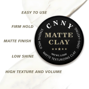 CNNY Matte Texturizing Clay 100g wide-mouth plastic jar