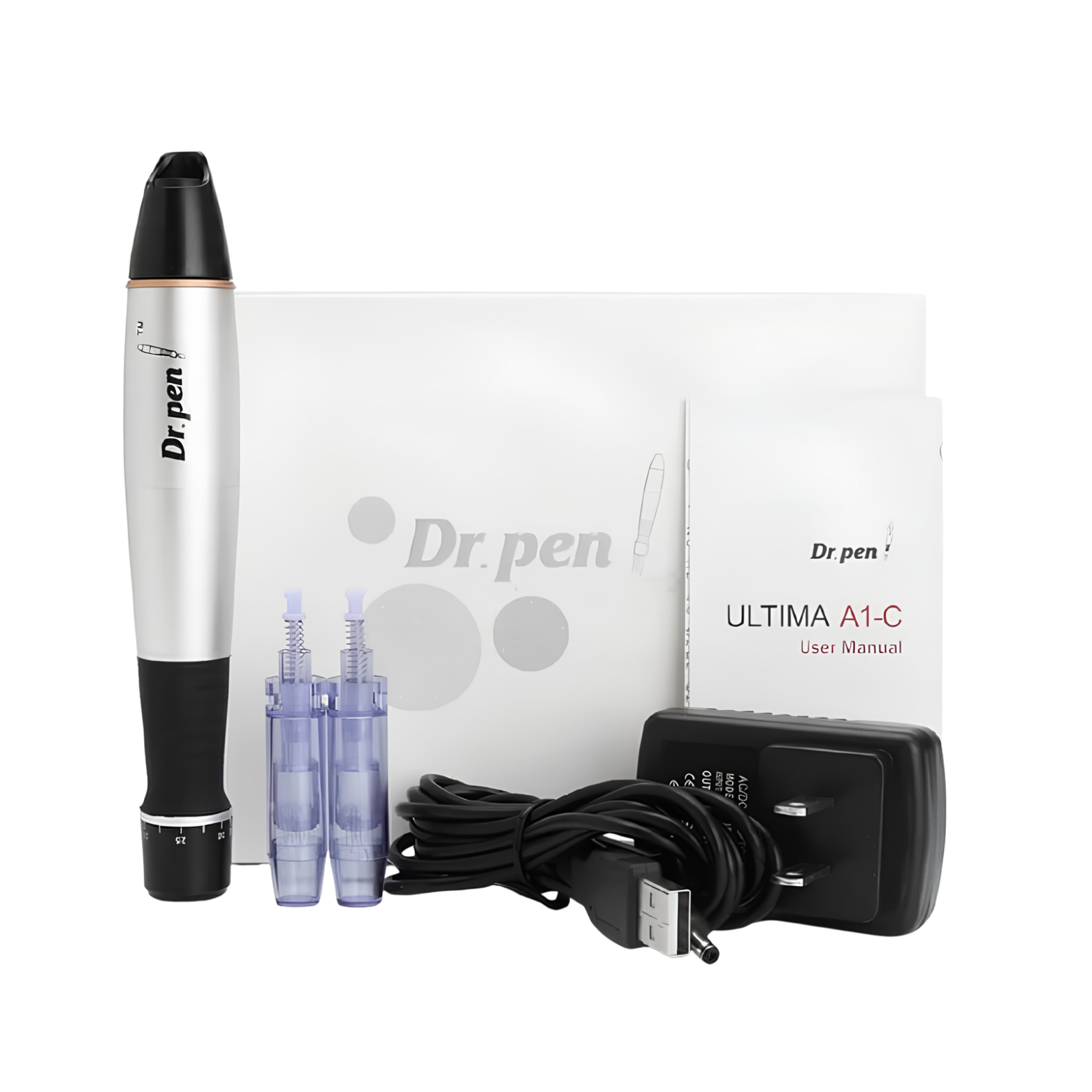 Dr. Pen A1 Electric Derma Pen Auto Micro Needle Instrument with packaging and EU plug