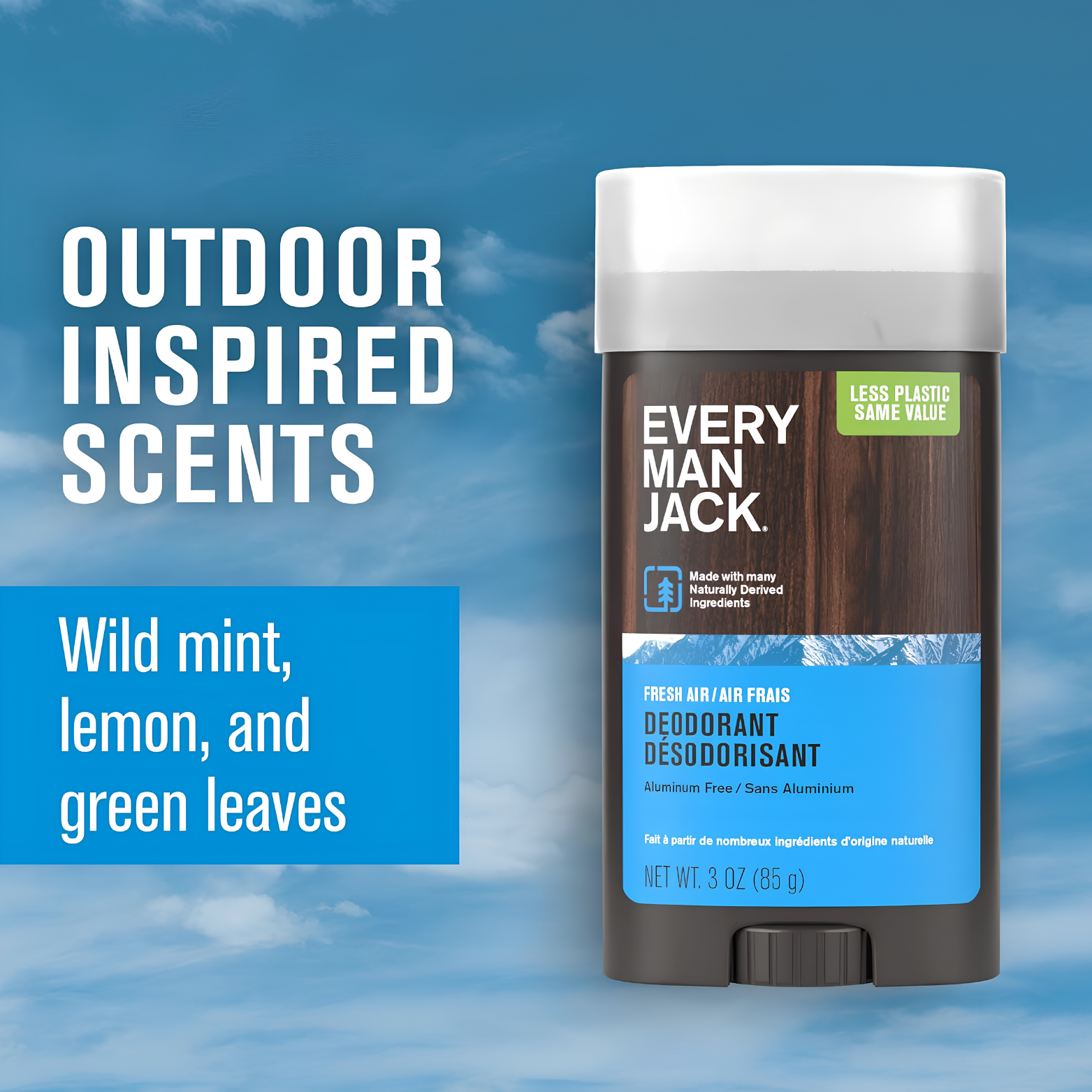 Every Man Jack Fresh Air Men’s Deodorant – 85g