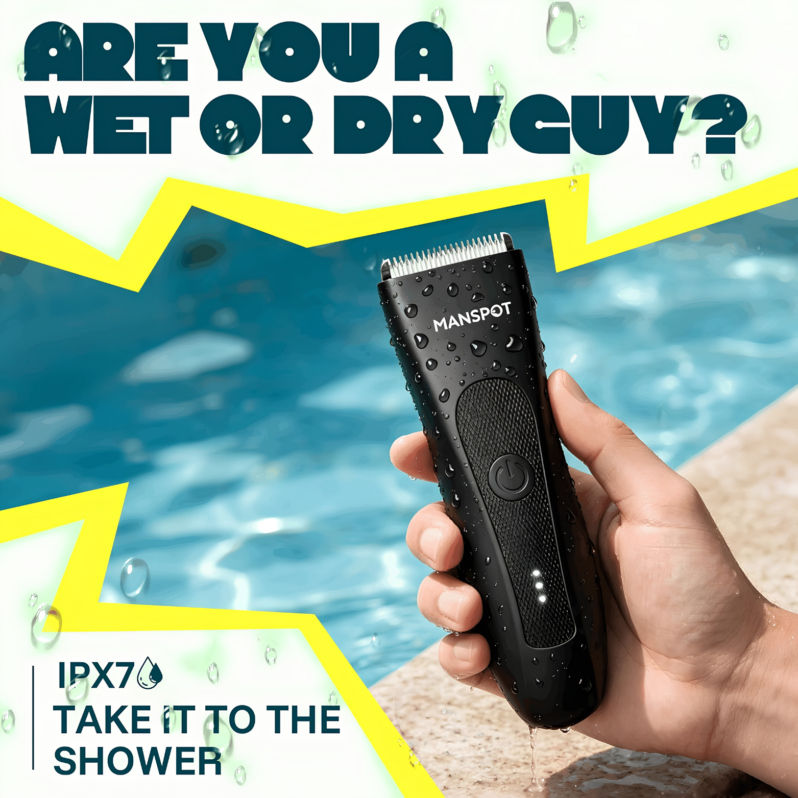 MANSPOT Manscape Groin & Body Hair Trimmer For Men