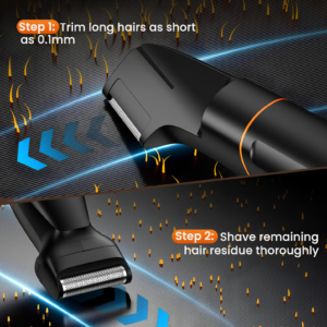 MAXGROOM Manscape Body Hair Trimmer for Men unboxed kit layout highlighting premium multi-head grooming kit packaging