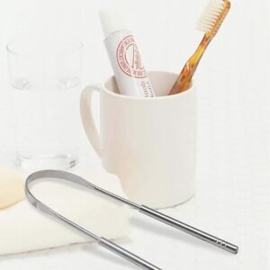 2-in-1 Stainless Steel Tongue Cleaner