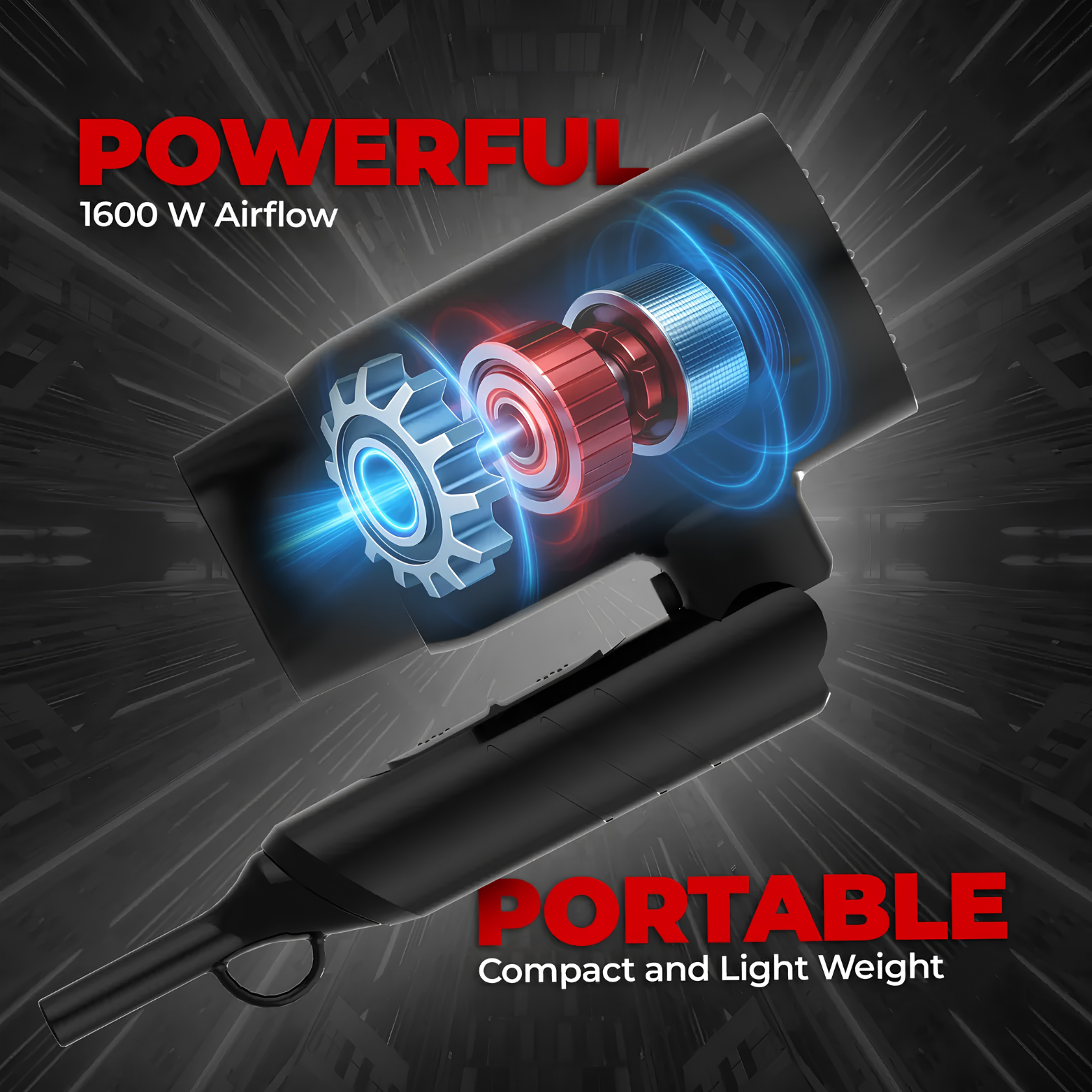 Beardo Styling Gun Ultra Advanced Hair Dryer | With Cool Shot