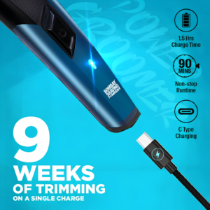 Bombay Shaving Company 11 in 1 Power Groomer Trimmer packaging layout