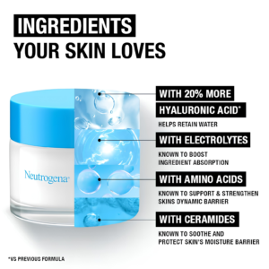 Neutrogena Hydro Boost Gel Cream 50ml packaging layout
